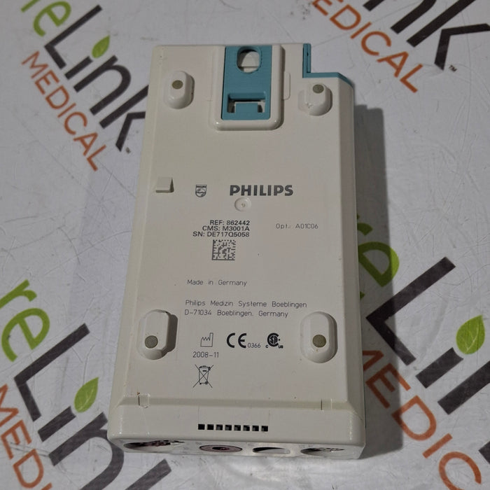 Philips M3001A-A01C06 Fast SpO2, NIBP, ECG, Temp, IBP MMS Module