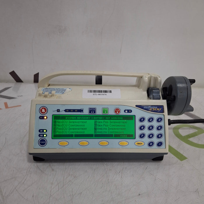 Smiths Medical Medfusion 3500 Version 5 Syringe Infusion Pump
