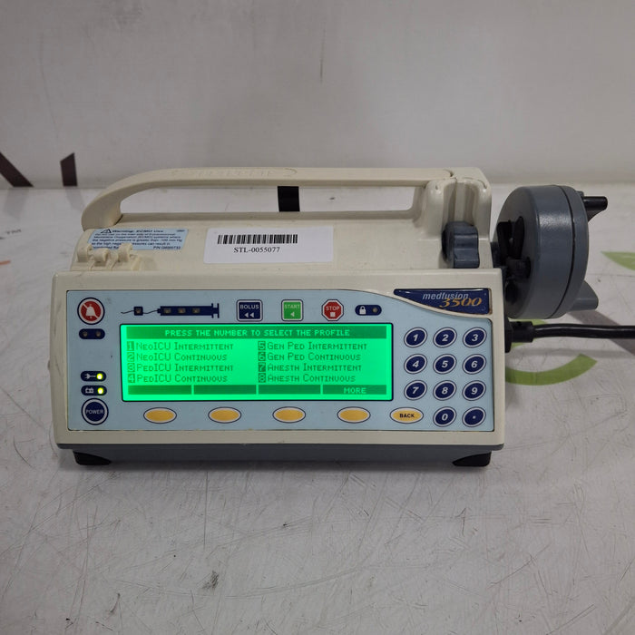 Smiths Medical Medfusion 3500 Version 5 Syringe Infusion Pump