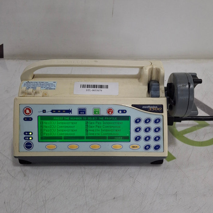Smiths Medical Medfusion 3500 Version 5 Syringe Infusion Pump