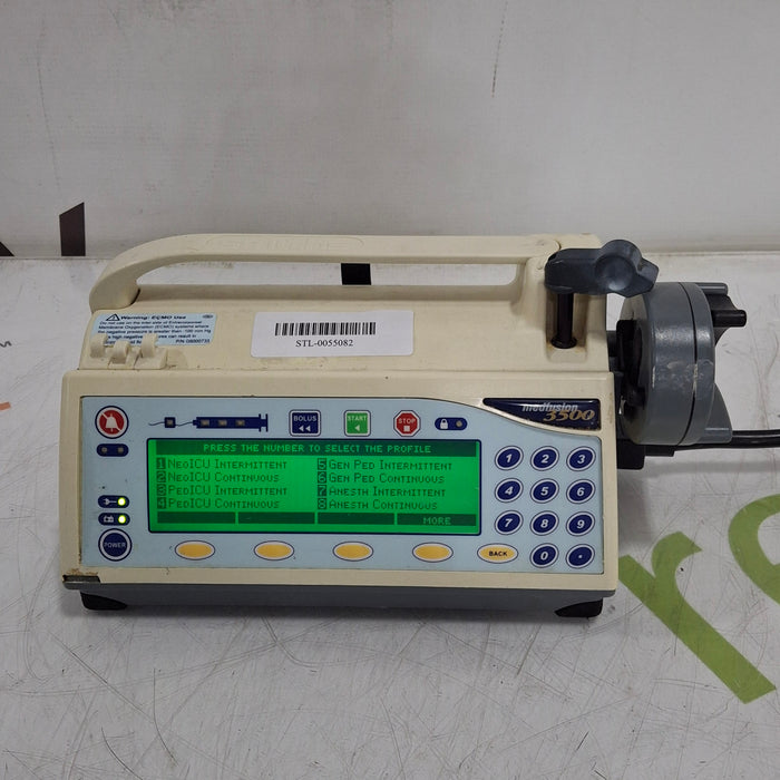 Smiths Medical Medfusion 3500 Version 5 Syringe Infusion Pump