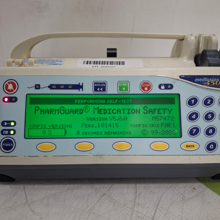 Smiths Medical Medfusion 3500 Version 5 Syringe Infusion Pump
