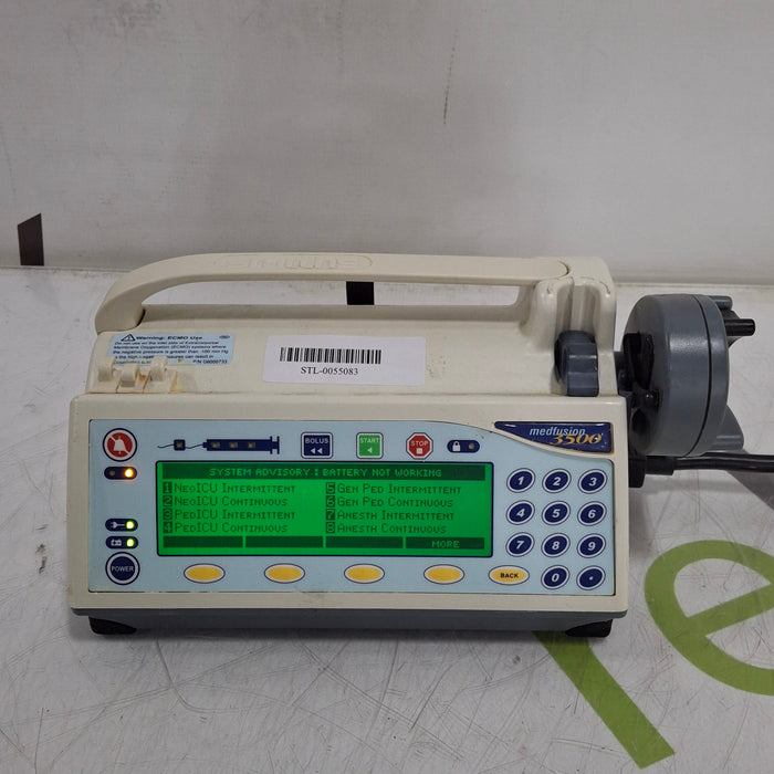 Smiths Medical Medfusion 3500 Version 5 Syringe Infusion Pump