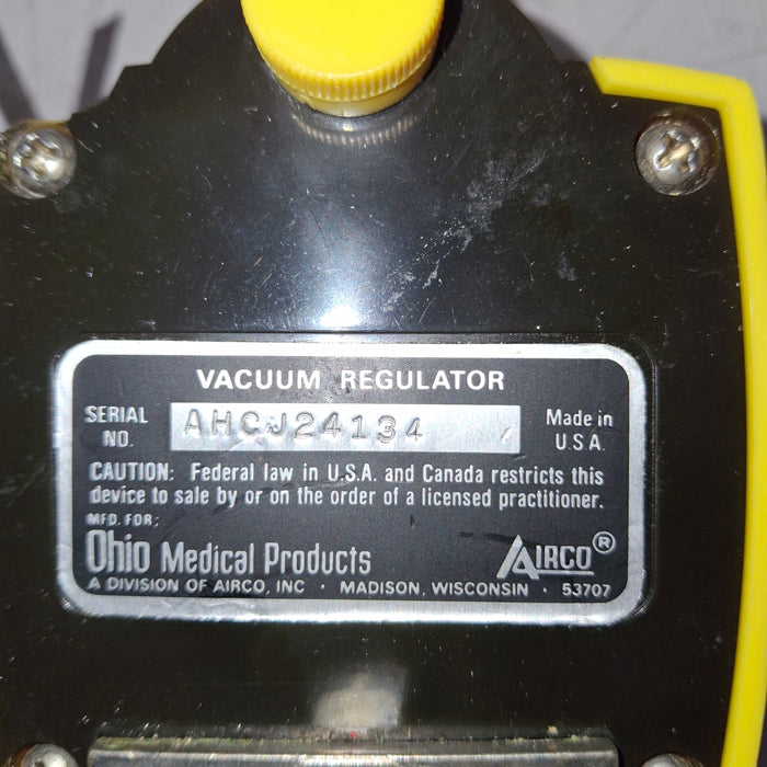 Ohmeda Medical Vacuum Regulator