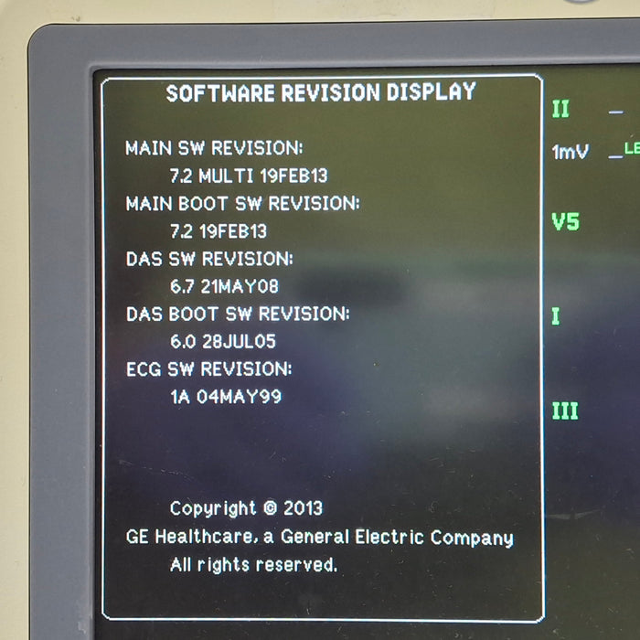 GE Healthcare Dash 4000 - GE/Nellcor SpO2 Patient Monitor