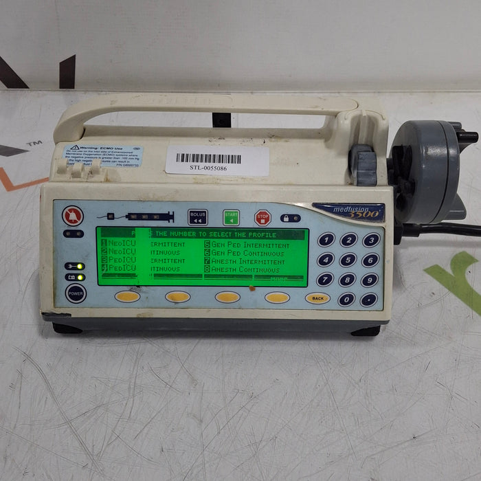 Smiths Medical Medfusion 3500 Version 5 Syringe Infusion Pump