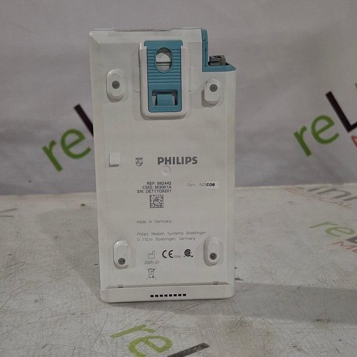 Philips M3001A-A01C06 Fast SpO2, NIBP, ECG, Temp, IBP MMS Module