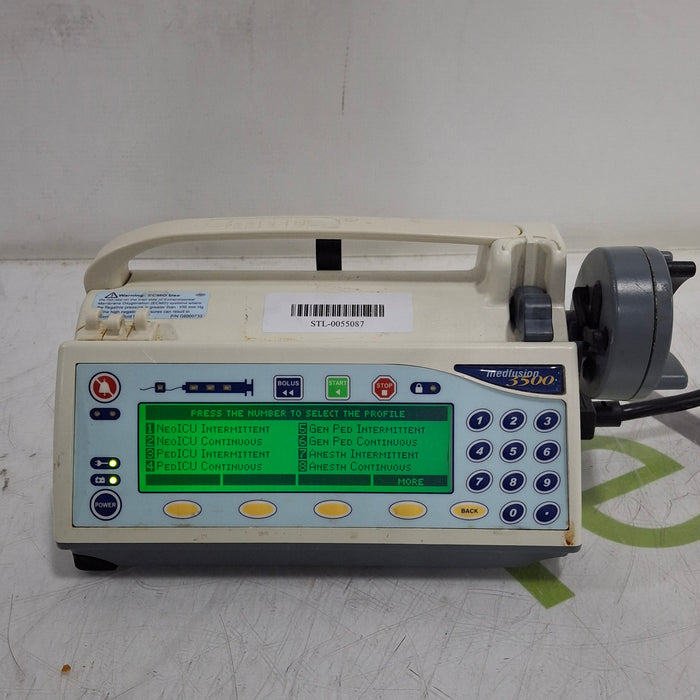Smiths Medical Medfusion 3500 Version 5 Syringe Infusion Pump