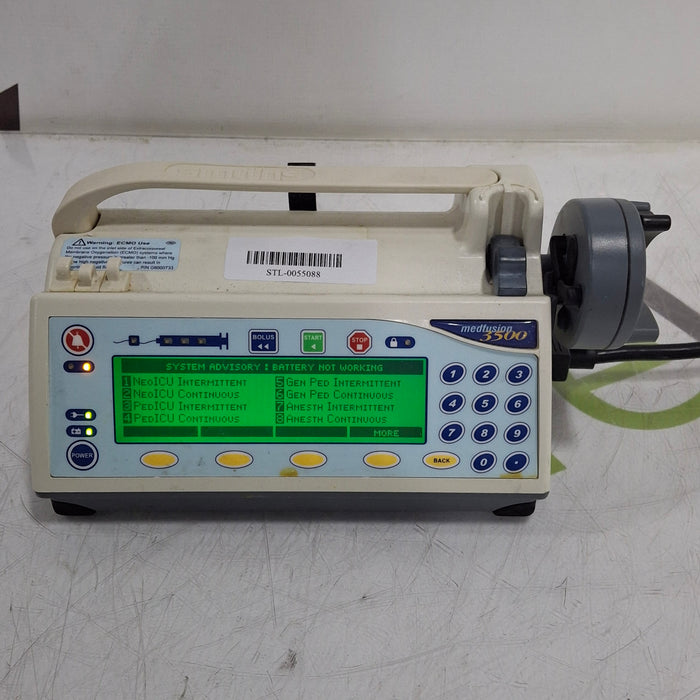 Smiths Medical Medfusion 3500 Version 5 Syringe Infusion Pump