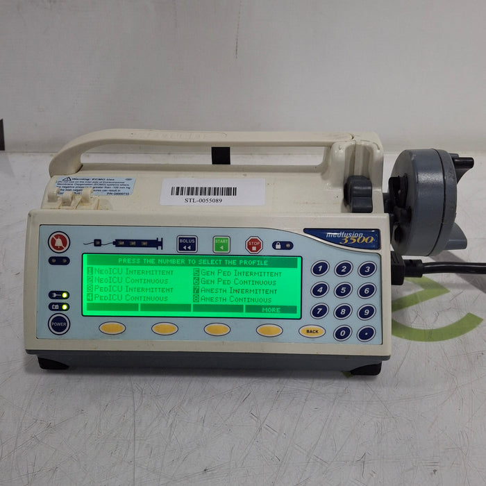 Smiths Medical Medfusion 3500 Version 5 Syringe Infusion Pump
