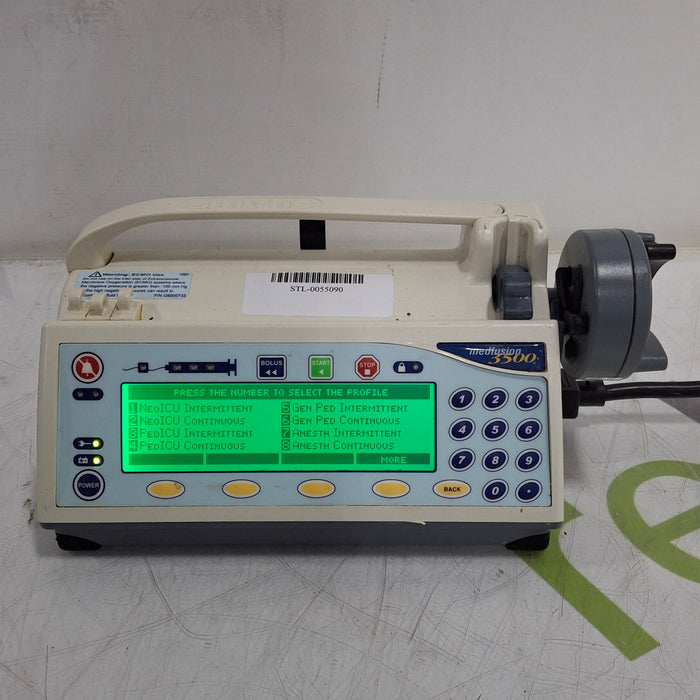 Smiths Medical Medfusion 3500 Version 5 Syringe Infusion Pump