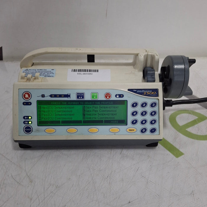 Smiths Medical Medfusion 3500 Version 5 Syringe Infusion Pump