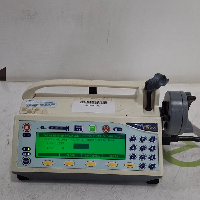 Smiths Medical Medfusion 3500 Version 5 Syringe Infusion Pump