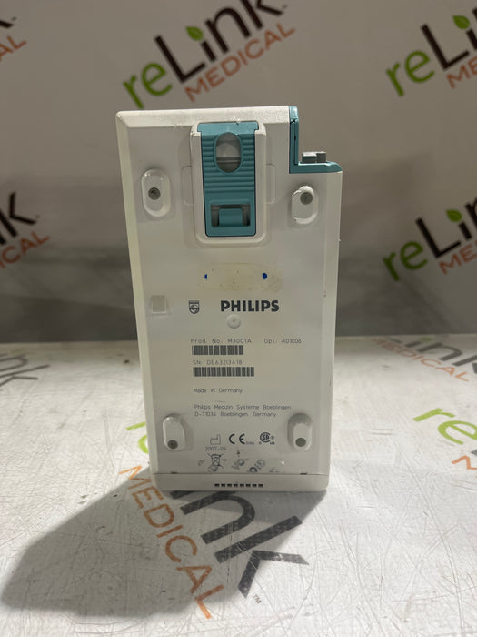 Philips M3001A-A01C06 Fast SpO2, NIBP, ECG, Temp, IBP MMS Module