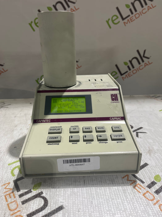 Capintec Caprac Wipe Test Counter