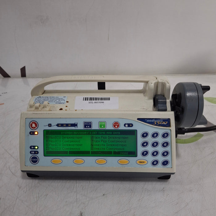 Smiths Medical Medfusion 3500 Version 5 Syringe Infusion Pump