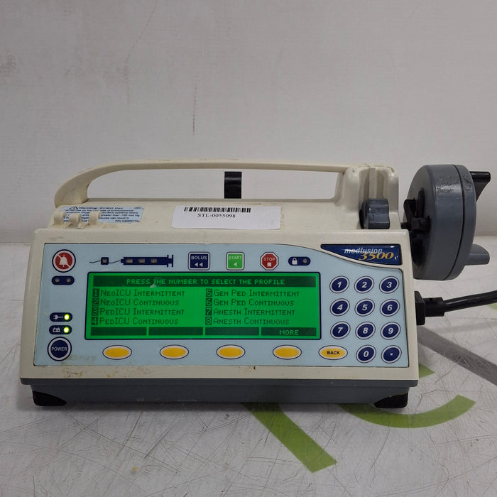 Smiths Medical Medfusion 3500 Version 5 Syringe Infusion Pump