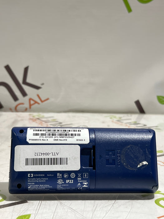 Covidien PM10N Nellcor Portable SpO2 Patient Monitoring System
