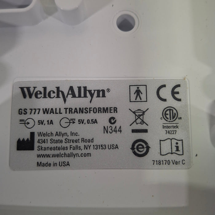 Welch Allyn 777 Ophthalmoscope/Otoscope Wall Transformer