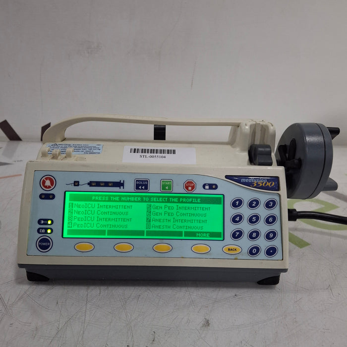 Smiths Medical Medfusion 3500 Version 5 Syringe Infusion Pump