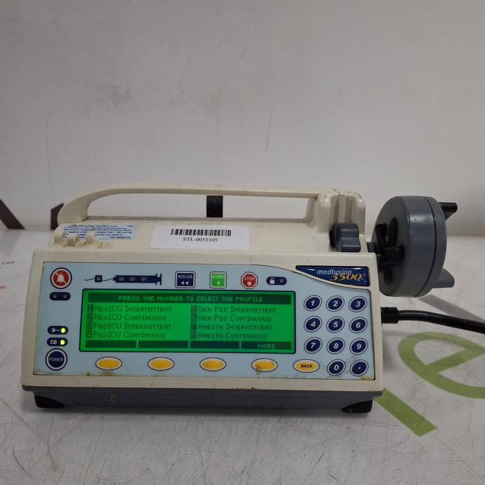 Smiths Medical Medfusion 3500 Version 5 Syringe Infusion Pump