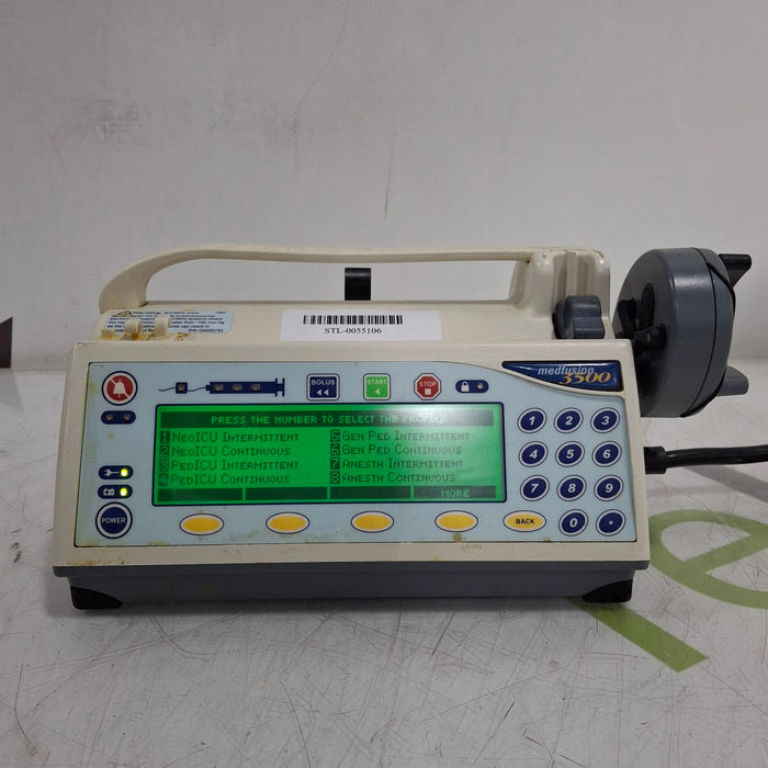 Smiths Medical Medfusion 3500 Version 5 Syringe Infusion Pump