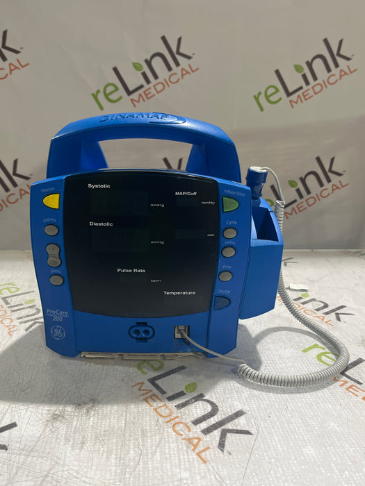 GE Healthcare Dinamap ProCare 200 Patient Monitor
