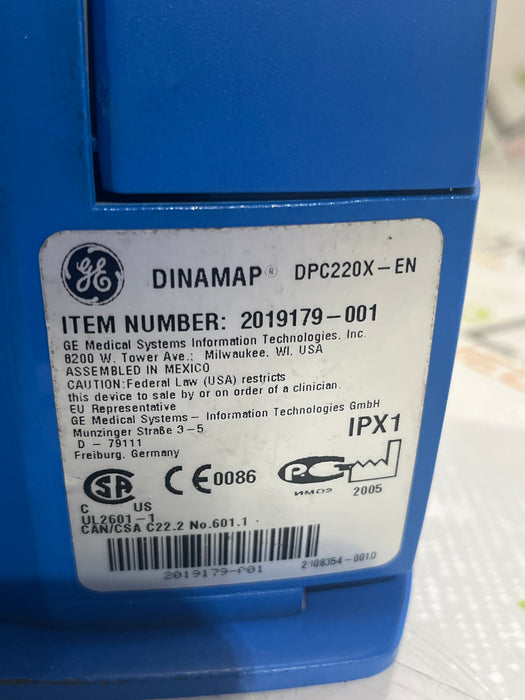 GE Healthcare Dinamap ProCare 200 Patient Monitor