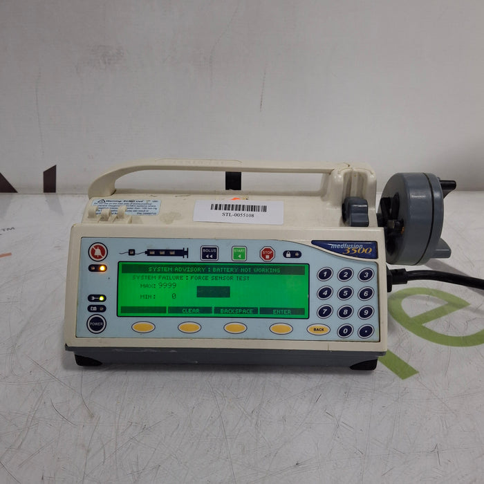 Smiths Medical Medfusion 3500 Version 5 Syringe Infusion Pump