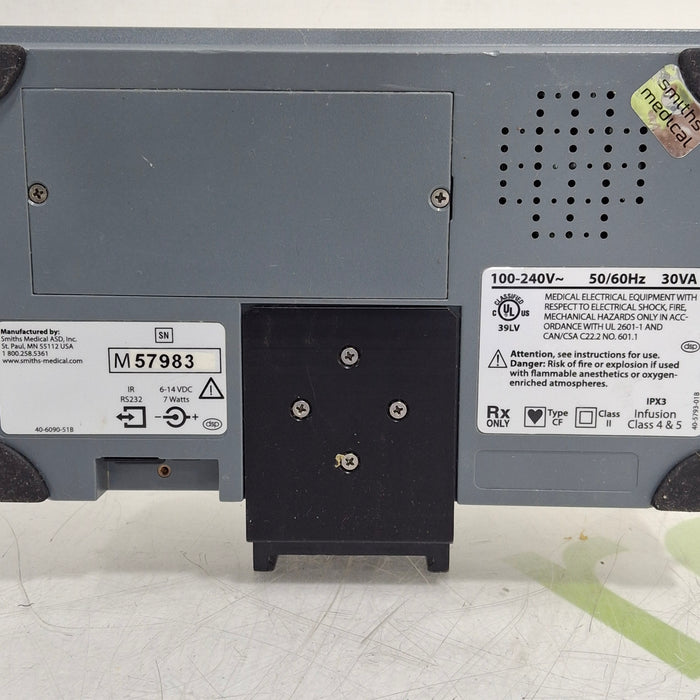 Smiths Medical Medfusion 3500 Version 5 Syringe Infusion Pump