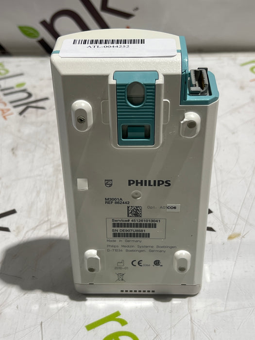 Philips M3001A-A01C06 Fast SpO2, NIBP, ECG, Temp, IBP MMS Module