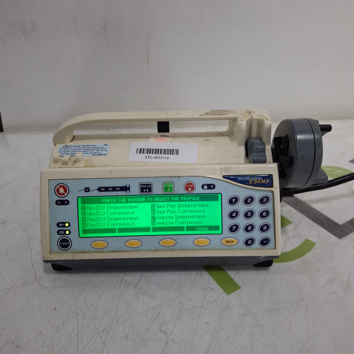 Smiths Medical Medfusion 3500 Version 5 Syringe Infusion Pump