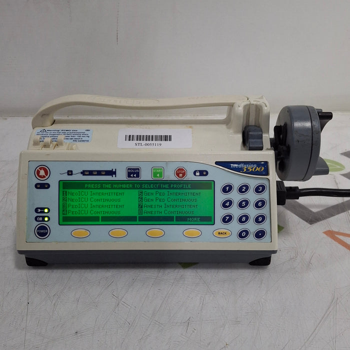 Smiths Medical Medfusion 3500 Version 5 Syringe Infusion Pump