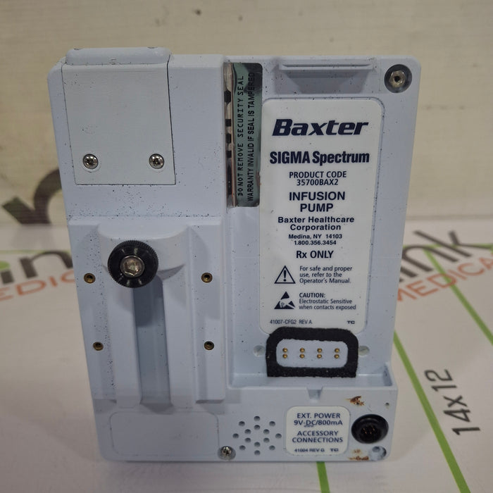 Baxter Sigma Spectrum w/Non Wireless or No Battery Infusion Pump