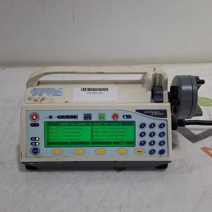 Smiths Medical Medfusion 3500 Version 5 Syringe Infusion Pump