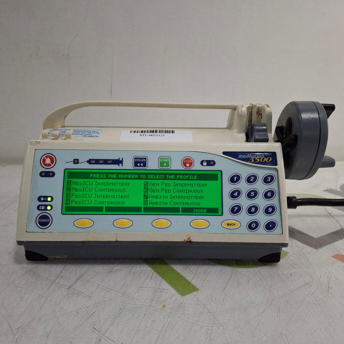 Smiths Medical Medfusion 3500 Version 5 Syringe Infusion Pump