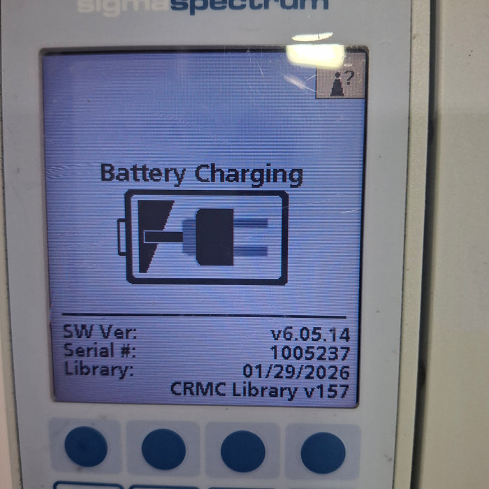 Baxter Sigma Spectrum 6.05.14 with B/G Battery Infusion Pump