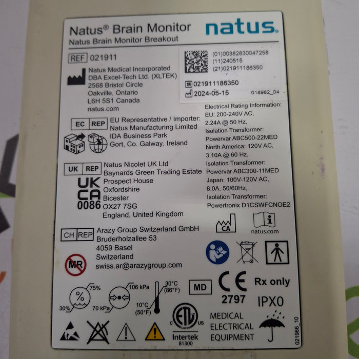 Natus Brain Monitor 021911 Breakout Box