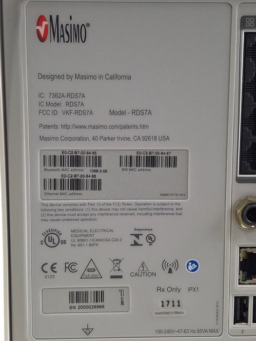 Masimo Root Monitor