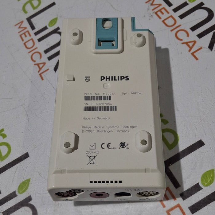 Philips M3001A-A01C06 Fast SpO2, NIBP, ECG, Temp, IBP MMS Module