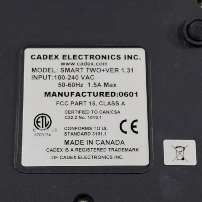 Cadex SMART TWO+VER 1.31 Battery Charger
