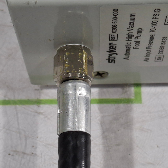 Stryker 206-500 Automatic High Vacuum Foot Pump