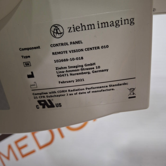 Ziehm Imaging Remote Vision w/ Position Control Center Monitor & Controller
