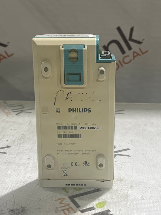 Philips M3001A-C06 Fast SpO2, NIBP, ECG, Temp, IBP MMS Module