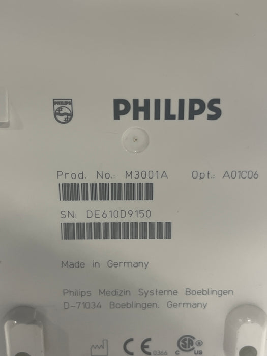 Philips M3001A-A01C06 Fast SpO2, NIBP, ECG, Temp, IBP MMS Module