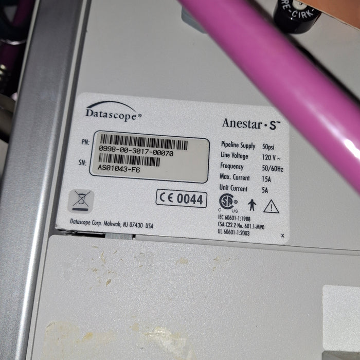 Datascope Anestar Anesthesia Machine