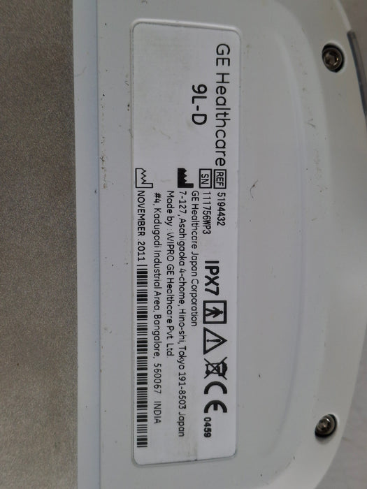 GE Healthcare 9L-D Linear Array Transducer