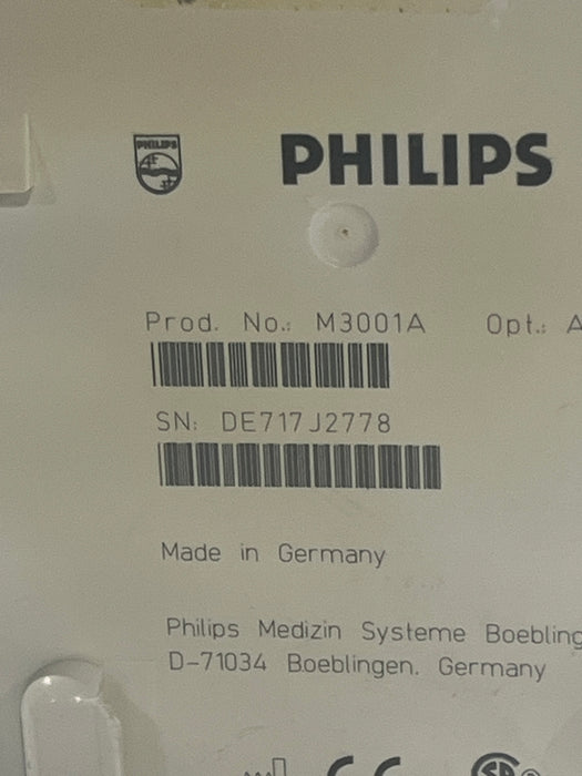 Philips M3001A-A01C06 Fast SpO2, NIBP, ECG, Temp, IBP MMS Module