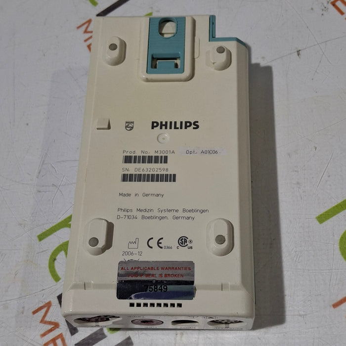 Philips M3001A-A01C06 Fast SpO2, NIBP, ECG, Temp, IBP MMS Module