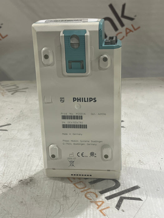 Philips M3001A-A01C06 Fast SpO2, NIBP, ECG, Temp, IBP MMS Module